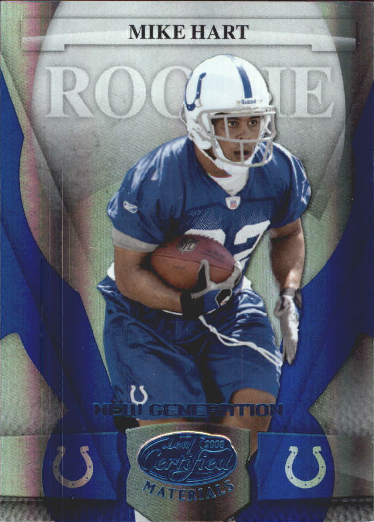 2008 Leaf Certified Materials Mirror Blue #186 Mike Hart