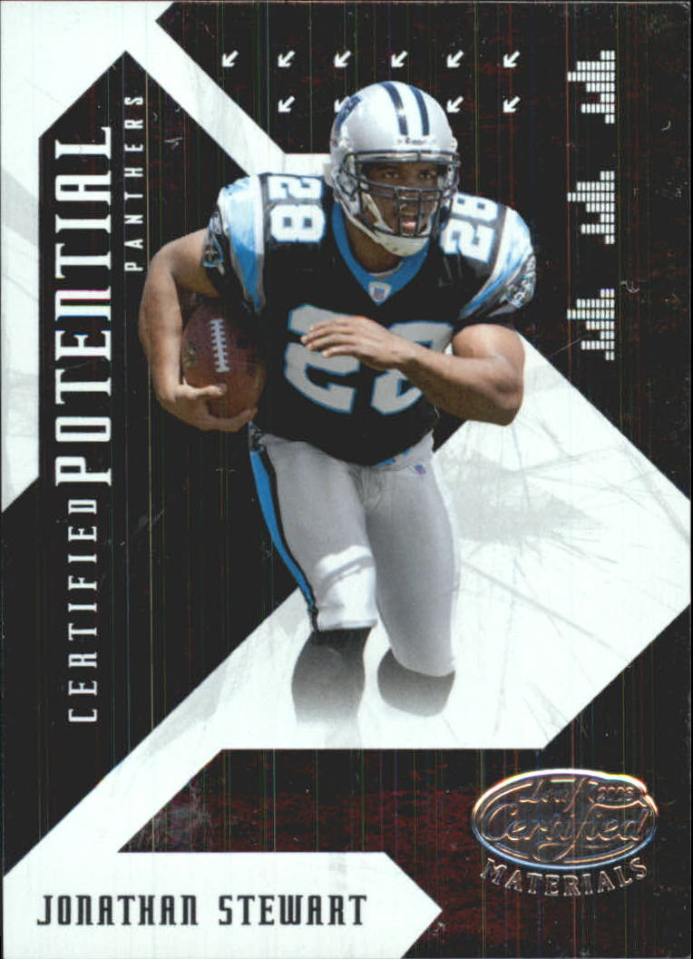 2008 Leaf Certified Materials Certified Potential #2 Jonathan Stewart