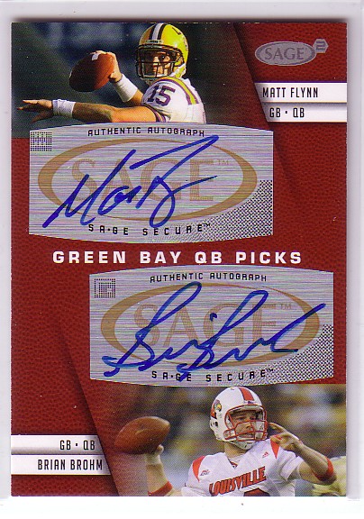 Matt Flynn Autographed Rookie Football Card –