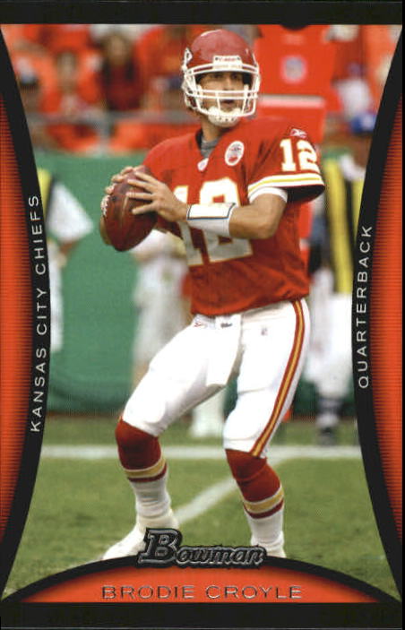 2008 Bowman 19 Brodie Croyle NM MT Wonder Water Sports Cards