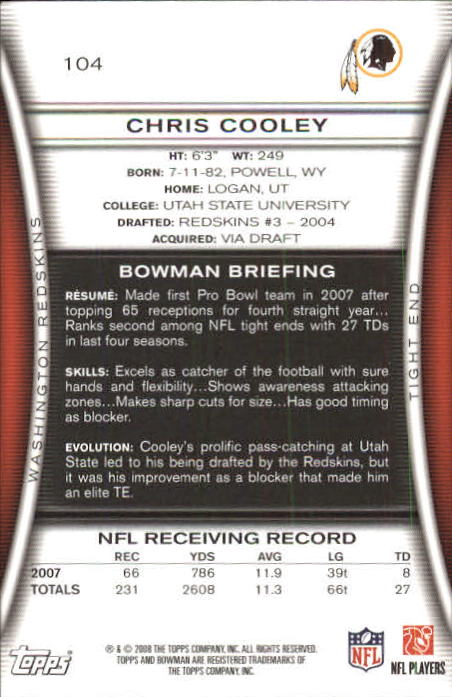 A5003- 2008 Bowman Football Card #s 1-250 +Rookies -You Pick- 15+ FREE US SHIP - Picture 199 of 479