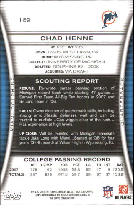 A5003- 2008 Bowman Football Card #s 1-250 +Rookies -You Pick- 15+ FREE US SHIP - Picture 319 of 479