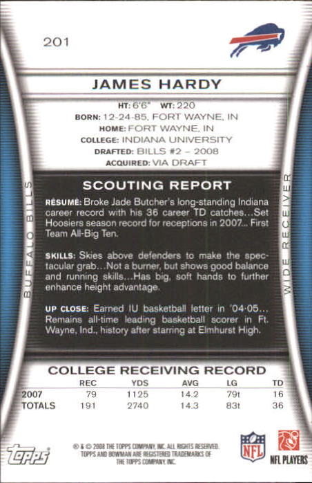 A5003- 2008 Bowman Football Card #s 1-250 +Rookies -You Pick- 15+ FREE US SHIP - Picture 383 of 479