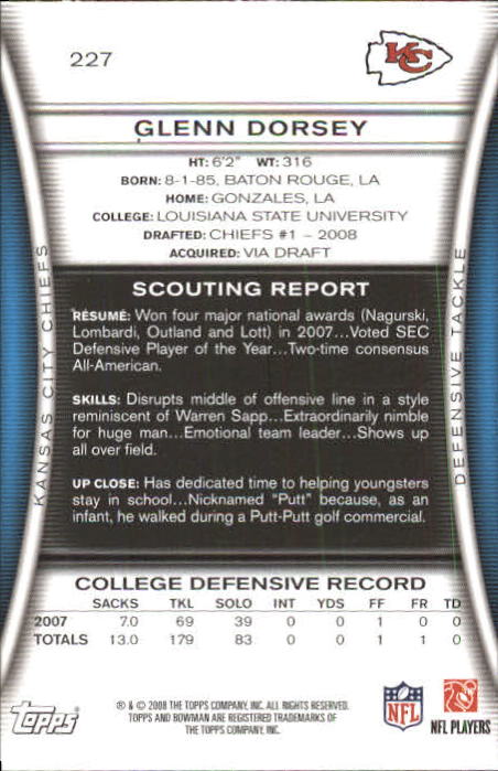 A5003- 2008 Bowman Football Card #s 1-250 +Rookies -You Pick- 15+ FREE US SHIP - Picture 433 of 479