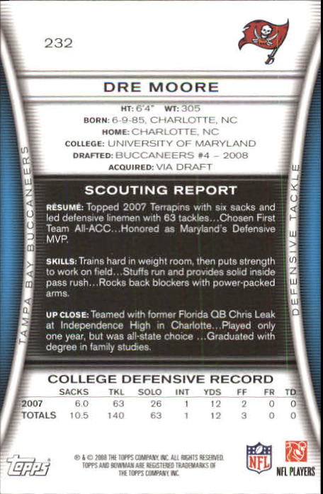 A5003- 2008 Bowman Football Card #s 1-250 +Rookies -You Pick- 15+ FREE US SHIP - Picture 443 of 479