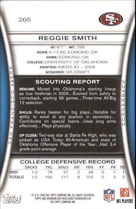 A5003- 2008 Bowman Football Cards 251-275 +Inserts -You Pick- 15+ FREE US SHIP - Picture 31 of 374