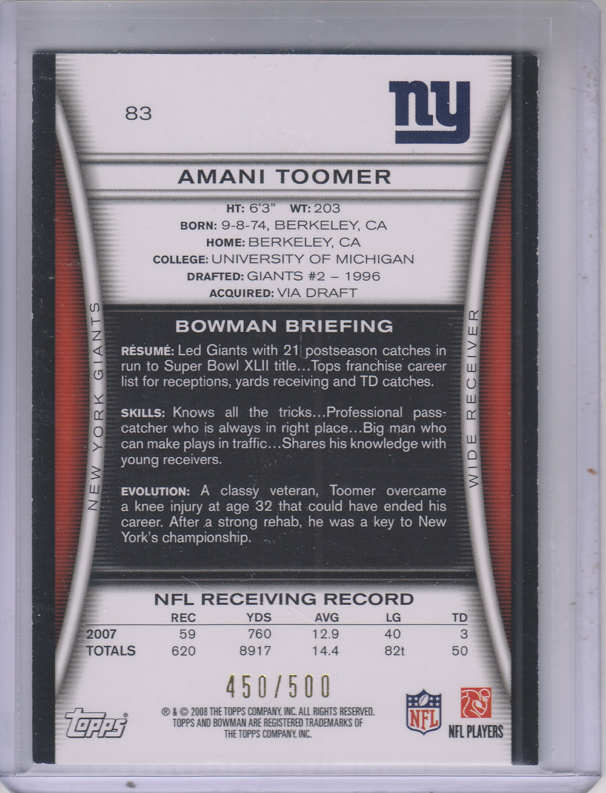 A5003- 2008 Bowman Football Cards 251-275 +Inserts -You Pick- 15+ FREE US SHIP - Picture 55 of 374