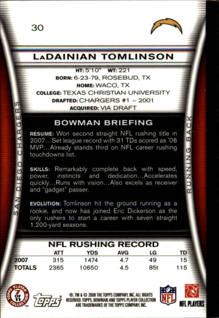 A5003- 2008 Bowman Football Cards 251-275 +Inserts -You Pick- 15+ FREE US SHIP - Picture 109 of 374