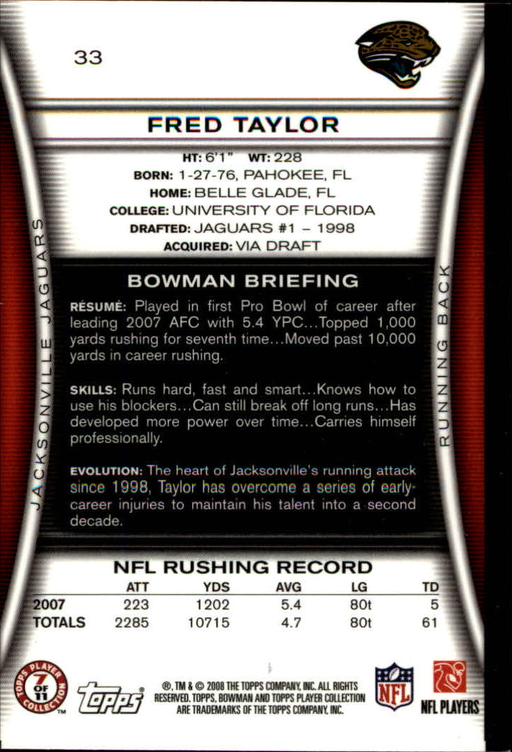 A5003- 2008 Bowman Football Cards 251-275 +Inserts -You Pick- 15+ FREE US SHIP - Picture 113 of 374
