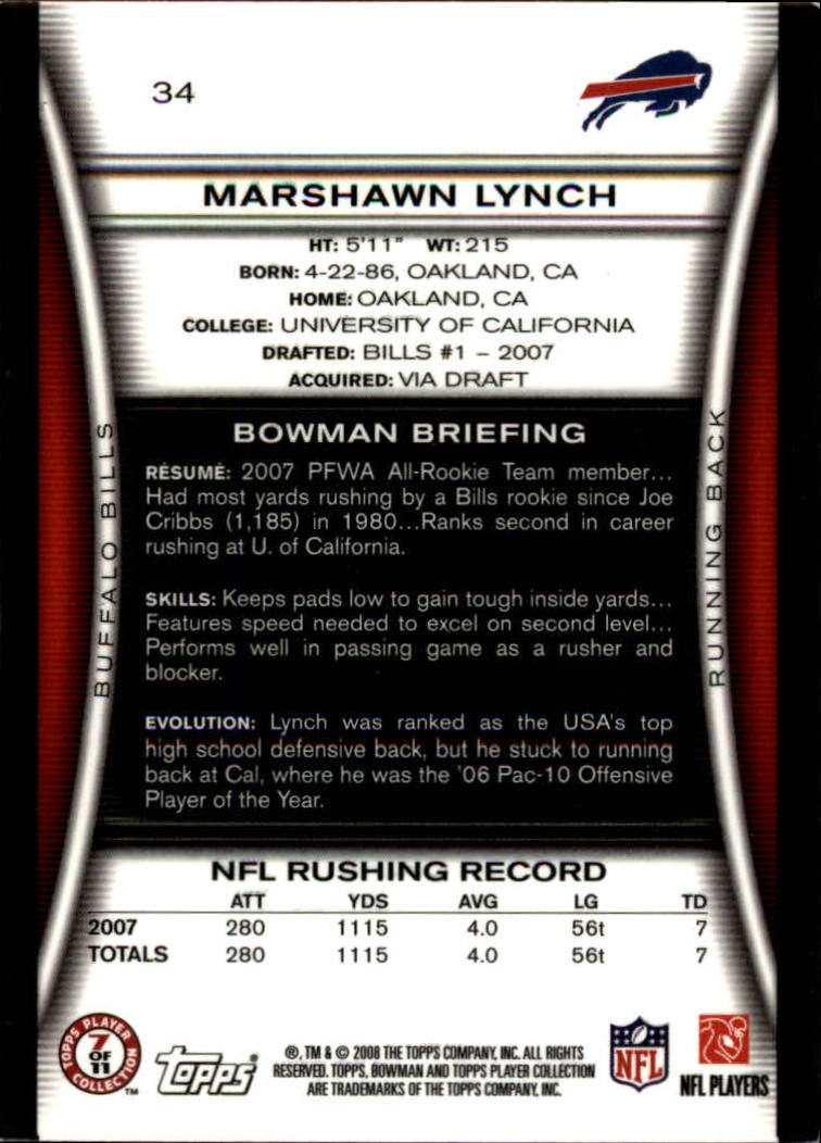 A5003- 2008 Bowman Football Cards 251-275 +Inserts -You Pick- 15+ FREE US SHIP - Picture 115 of 374
