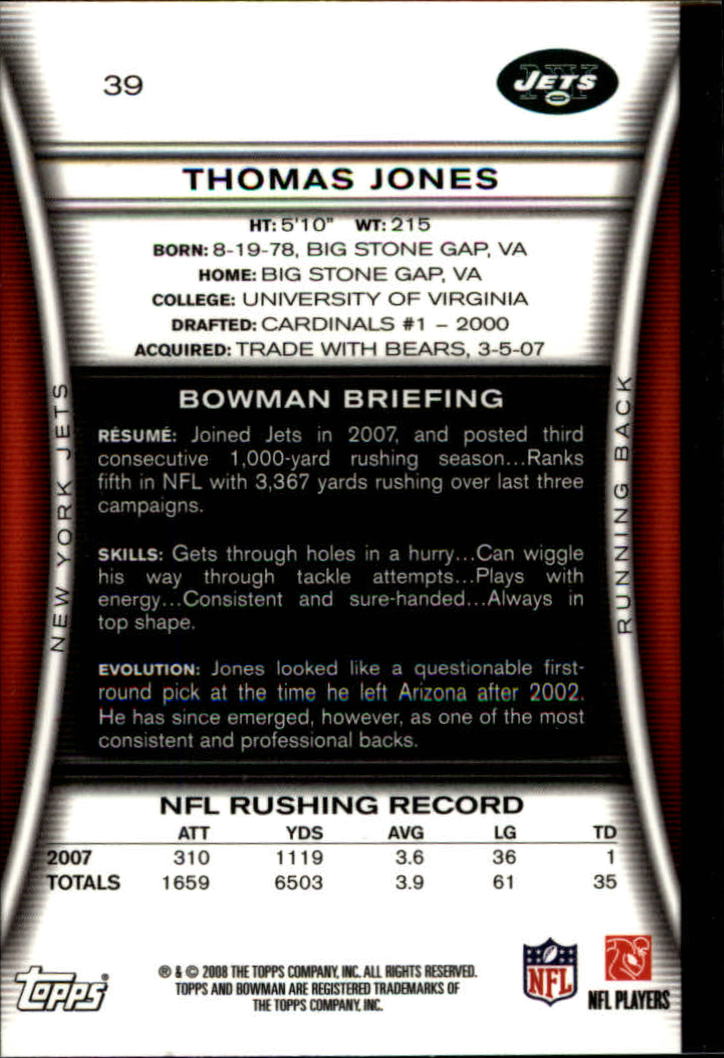 A5003- 2008 Bowman Football Cards 251-275 +Inserts -You Pick- 15+ FREE US SHIP - Picture 123 of 374