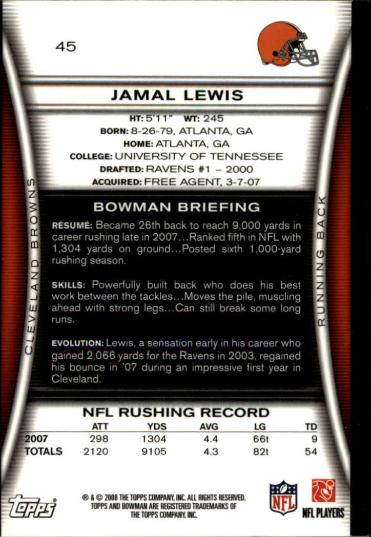 A5003- 2008 Bowman Football Cards 251-275 +Inserts -You Pick- 15+ FREE US SHIP - Picture 133 of 374