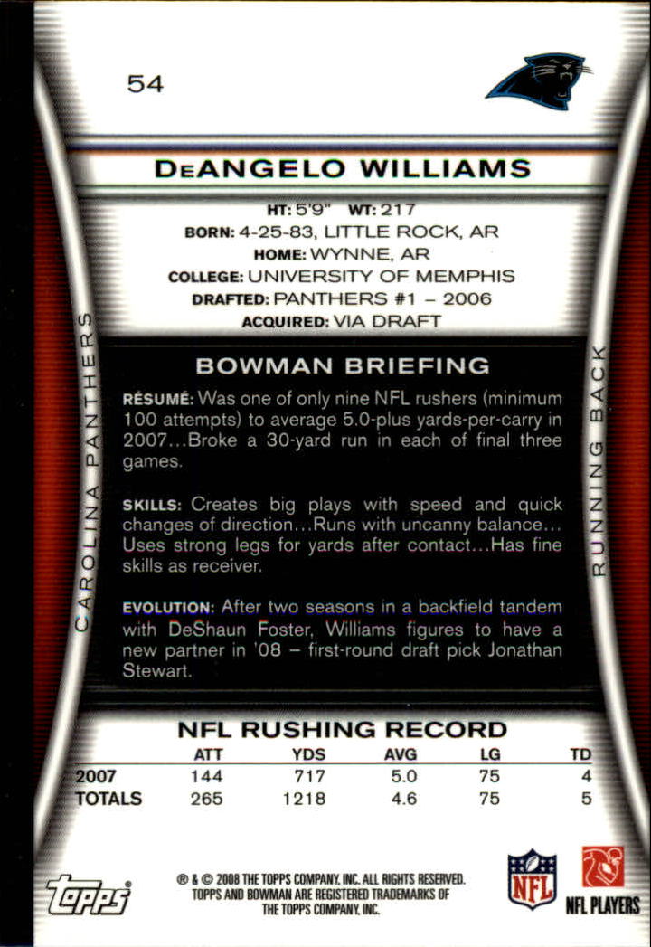 A5003- 2008 Bowman Football Cards 251-275 +Inserts -You Pick- 15+ FREE US SHIP - Picture 151 of 374