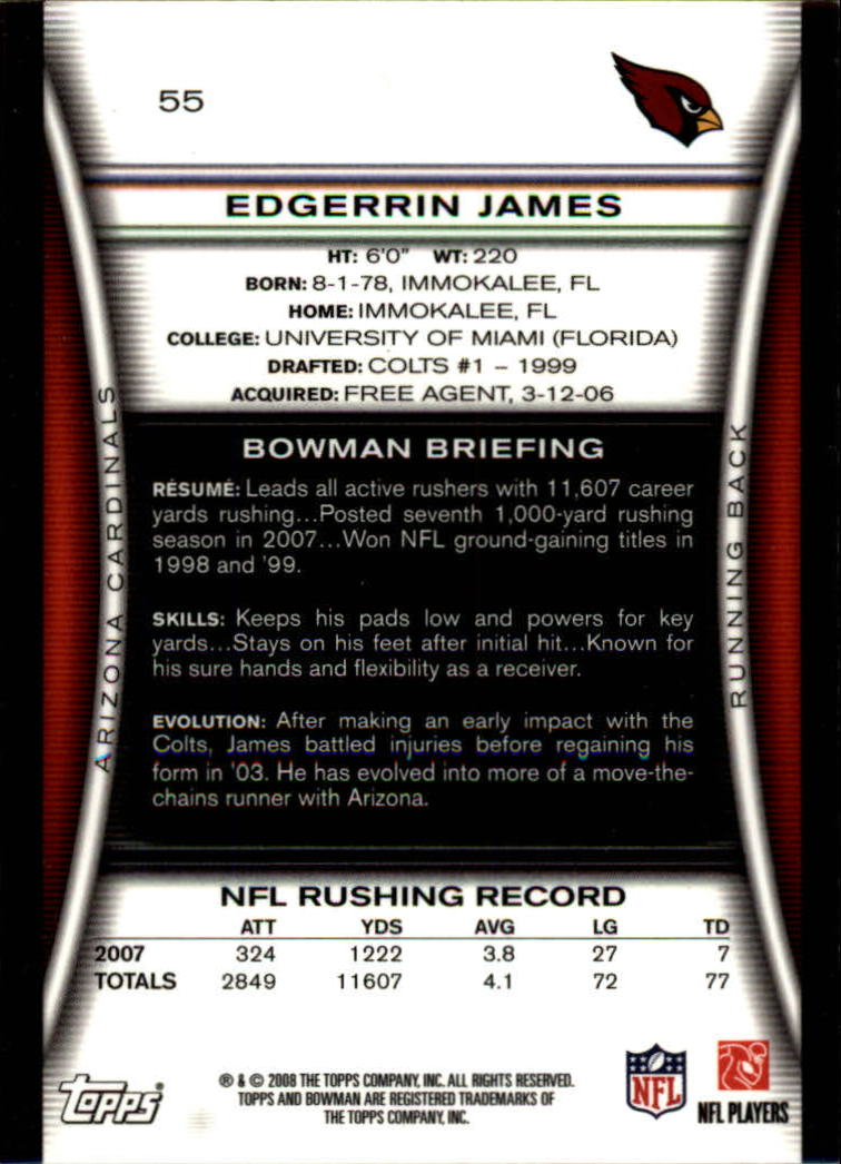 A5003- 2008 Bowman Football Cards 251-275 +Inserts -You Pick- 15+ FREE US SHIP - Picture 153 of 374
