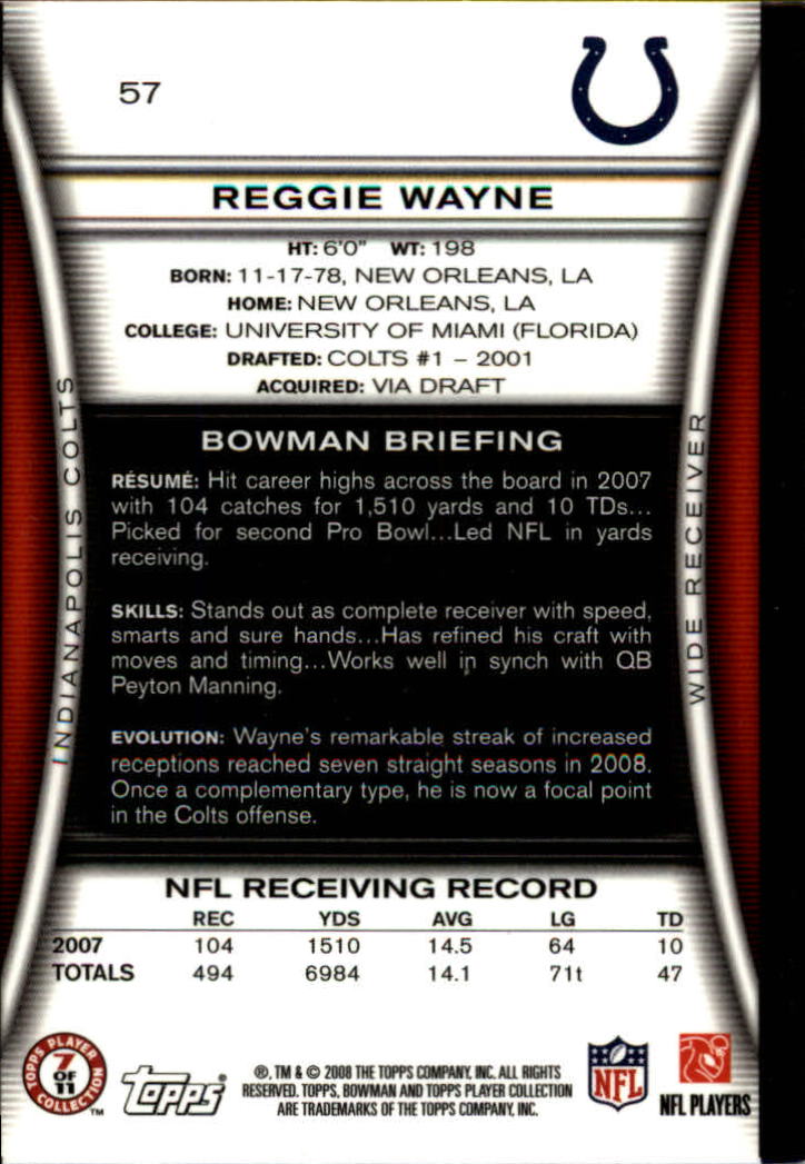 A5003- 2008 Bowman Football Cards 251-275 +Inserts -You Pick- 15+ FREE US SHIP - Picture 156 of 374