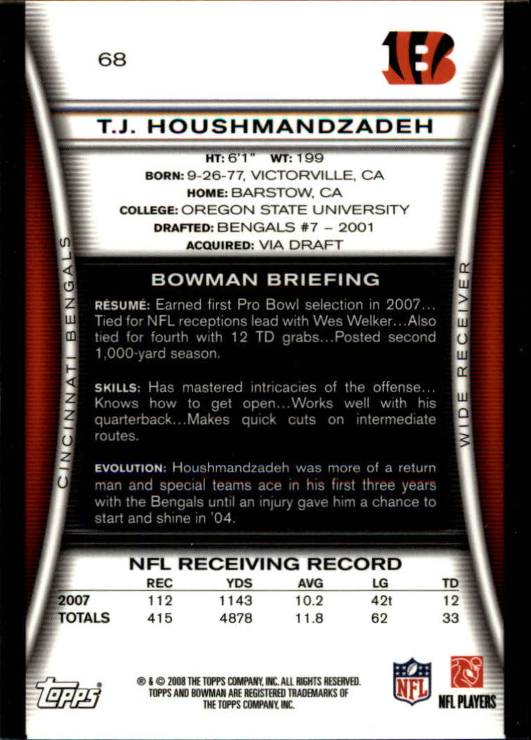 A5003- 2008 Bowman Football Cards 251-275 +Inserts -You Pick- 15+ FREE US SHIP - Picture 174 of 374