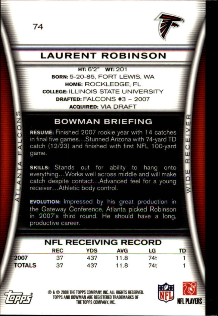 A5003- 2008 Bowman Football Cards 251-275 +Inserts -You Pick- 15+ FREE US SHIP - Picture 178 of 374