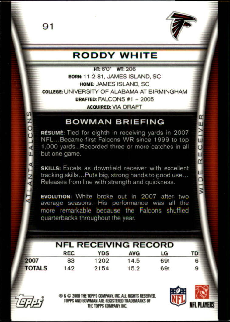 A5003- 2008 Bowman Football Cards 251-275 +Inserts -You Pick- 15+ FREE US SHIP - Picture 203 of 374