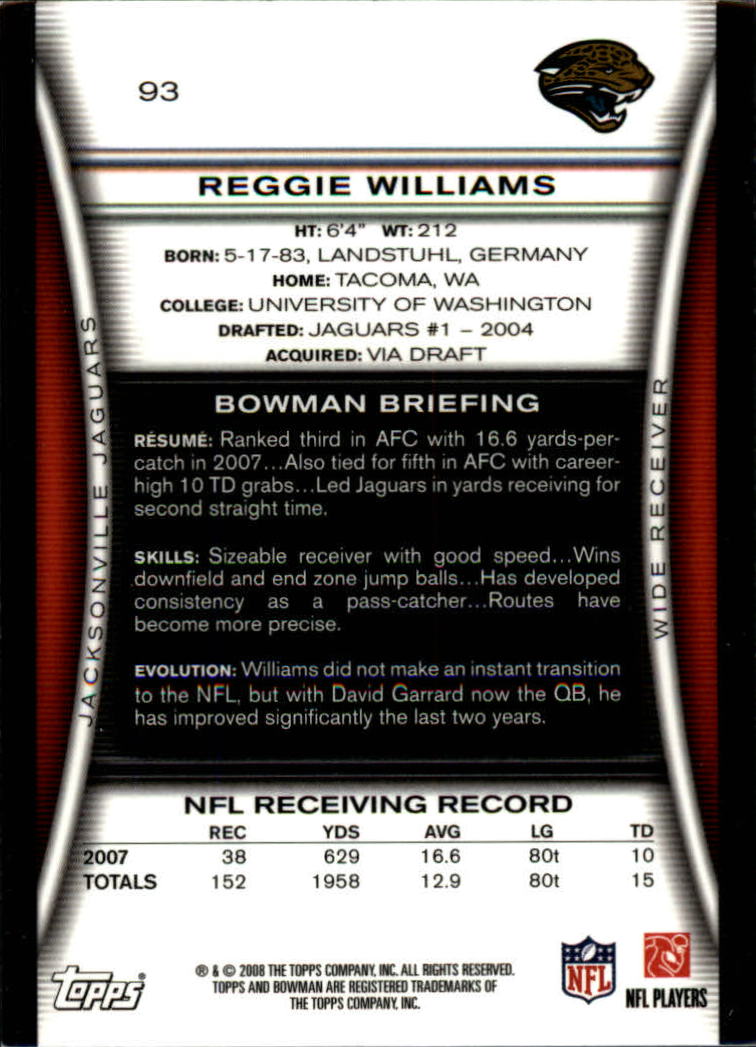 A5003- 2008 Bowman Football Cards 251-275 +Inserts -You Pick- 15+ FREE US SHIP - Picture 205 of 374