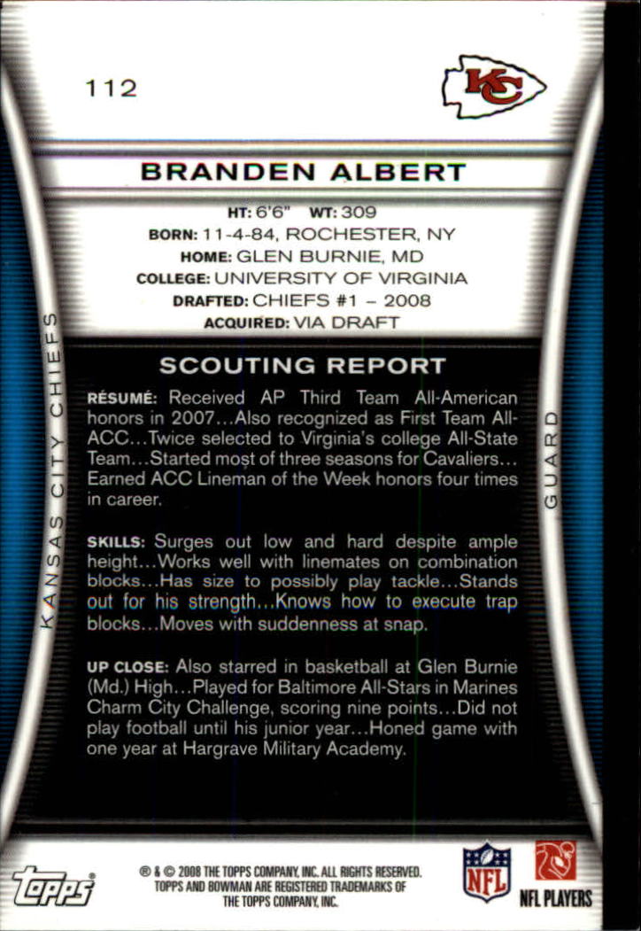 A5003- 2008 Bowman Football Cards 251-275 +Inserts -You Pick- 15+ FREE US SHIP - Picture 223 of 374