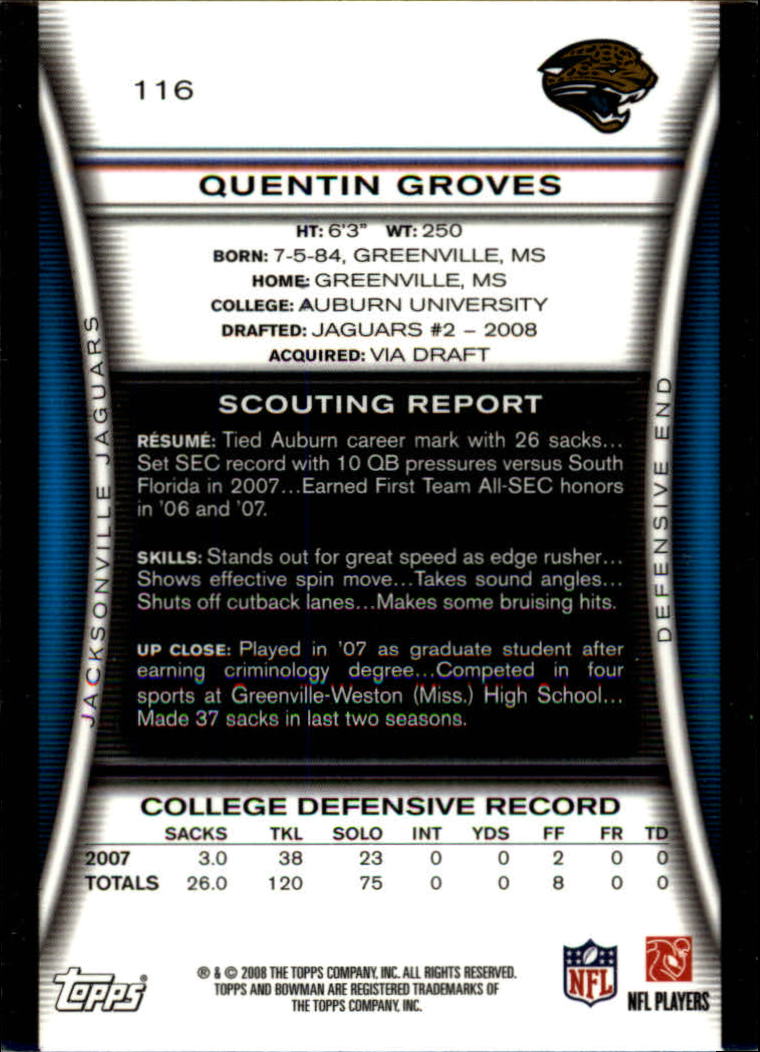 A5003- 2008 Bowman Football Cards 251-275 +Inserts -You Pick- 15+ FREE US SHIP - Picture 225 of 374