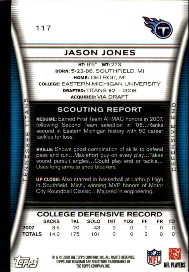 A5003- 2008 Bowman Football Cards 251-275 +Inserts -You Pick- 15+ FREE US SHIP - Picture 227 of 374
