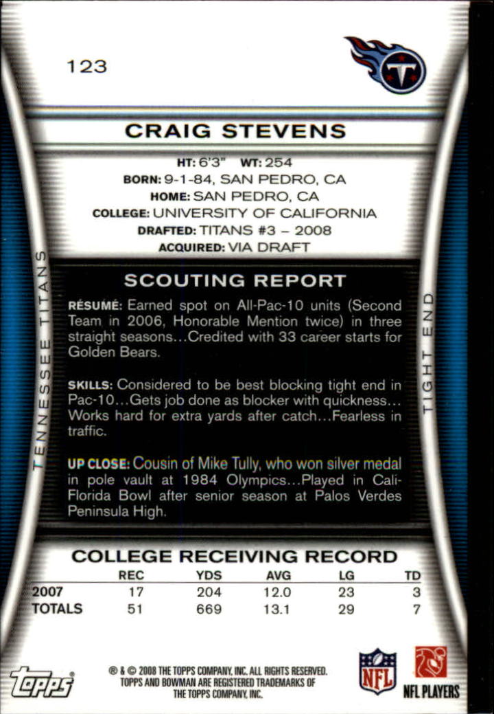 A5003- 2008 Bowman Football Cards 251-275 +Inserts -You Pick- 15+ FREE US SHIP - Picture 233 of 374