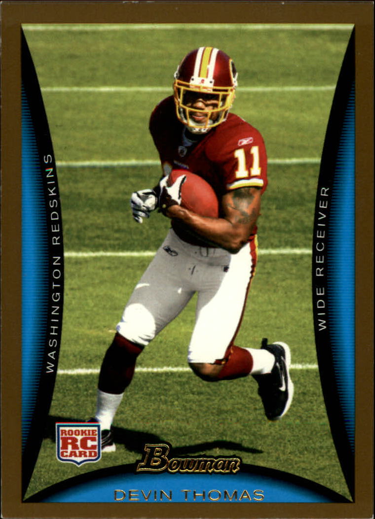 A5003- 2008 Bowman Football Cards 251-275 +Inserts -You Pick- 15+ FREE US SHIP - Picture 284 of 374