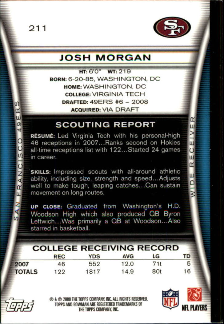 A5003- 2008 Bowman Football Cards 251-275 +Inserts -You Pick- 15+ FREE US SHIP - Picture 293 of 374