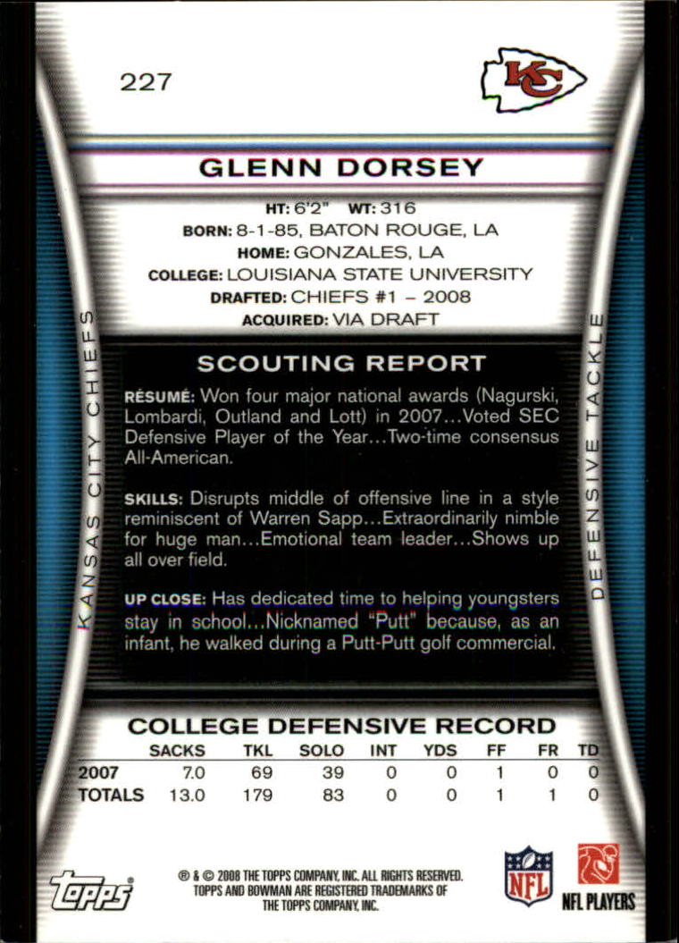A5003- 2008 Bowman Football Cards 251-275 +Inserts -You Pick- 15+ FREE US SHIP - Picture 297 of 374