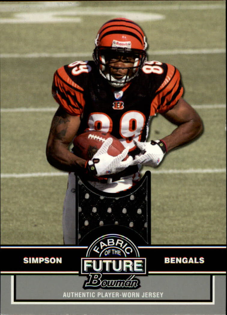 2008 Bowman Fabric of the Future #FFJS Jerome Simpson B