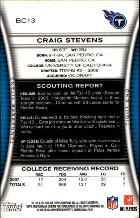 A1135- 2008 Bowman Chrome FB Cards 1-220 +Rookies -You Pick- 15+ FREE US SHIP - Picture 23 of 409
