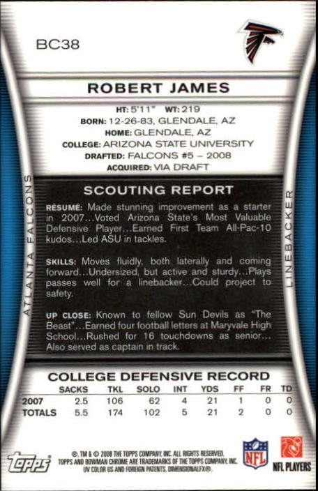 A1135- 2008 Bowman Chrome FB Cards 1-220 +Rookies -You Pick- 15+ FREE US SHIP - Picture 73 of 409