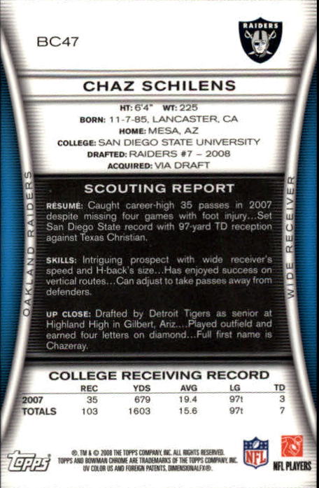 A1135- 2008 Bowman Chrome FB Cards 1-220 +Rookies -You Pick- 15+ FREE US SHIP - Picture 91 of 409