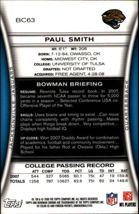 A1135- 2008 Bowman Chrome FB Cards 1-220 +Rookies -You Pick- 15+ FREE US SHIP - Picture 113 of 409