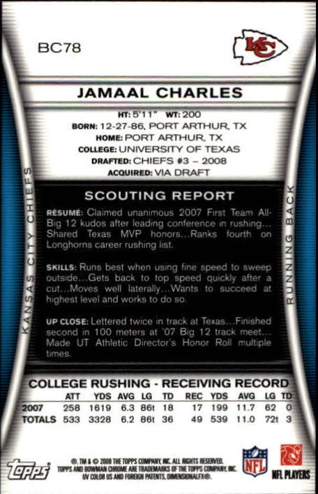 A1135- 2008 Bowman Chrome FB Cards 1-220 +Rookies -You Pick- 15+ FREE US SHIP - Picture 139 of 409