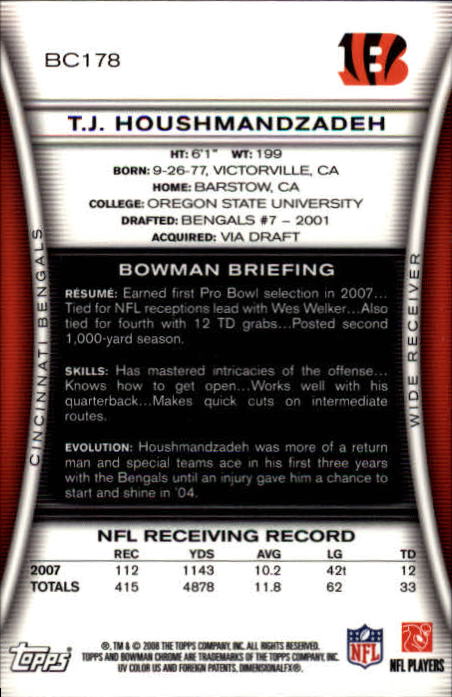A1135- 2008 Bowman Chrome FB Cards 1-220 +Rookies -You Pick- 15+ FREE US SHIP - Picture 329 of 409