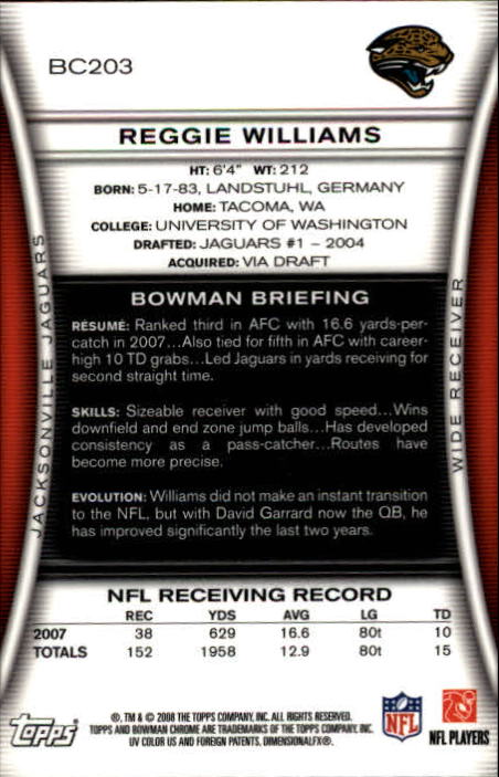 A1135- 2008 Bowman Chrome FB Cards 1-220 +Rookies -You Pick- 15+ FREE US SHIP - Picture 377 of 409