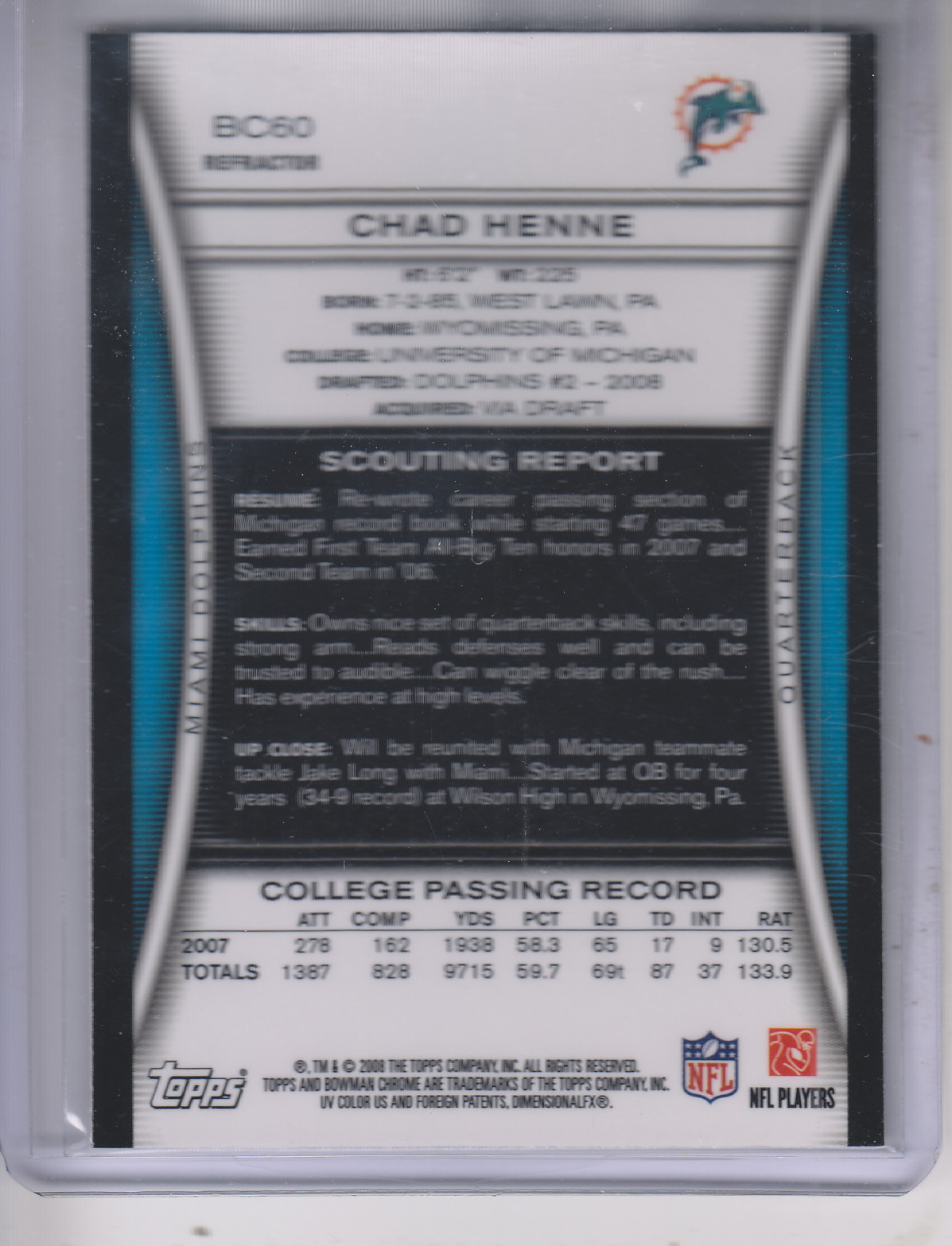 A1135- 2008 Bowman Chrome FB Assorted Insert Cards -You Pick- 15+ FREE US SHIP - Picture 259 of 324