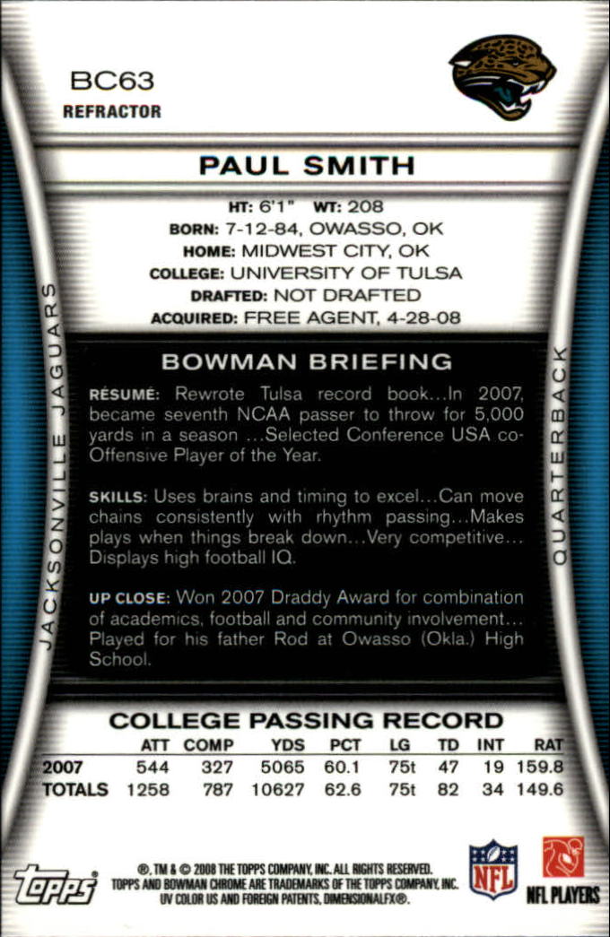 A1135- 2008 Bowman Chrome FB Assorted Insert Cards -You Pick- 15+ FREE US SHIP - Picture 147 of 324