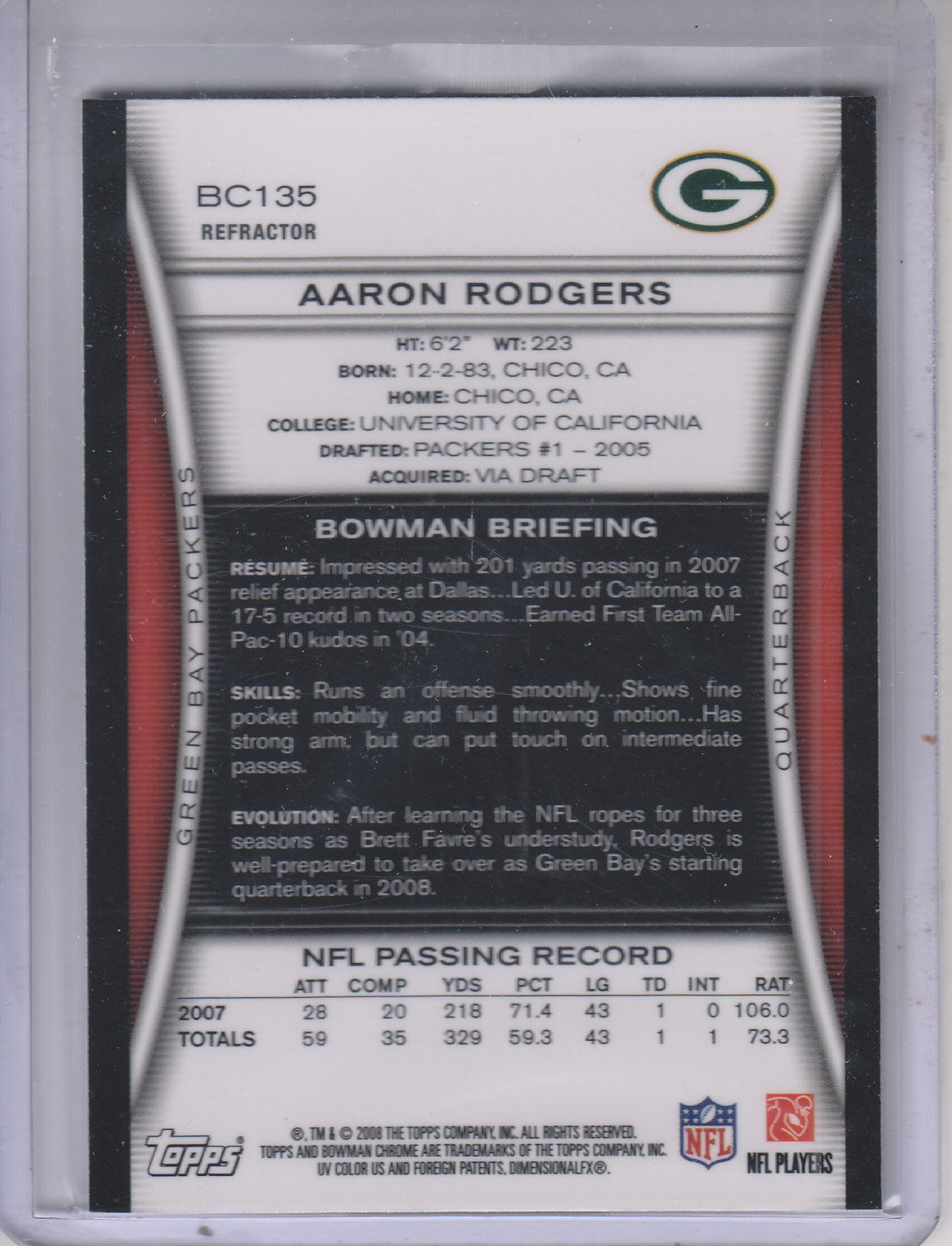 A1135- 2008 Bowman Chrome FB Assorted Insert Cards -You Pick- 15+ FREE US SHIP - Picture 322 of 324