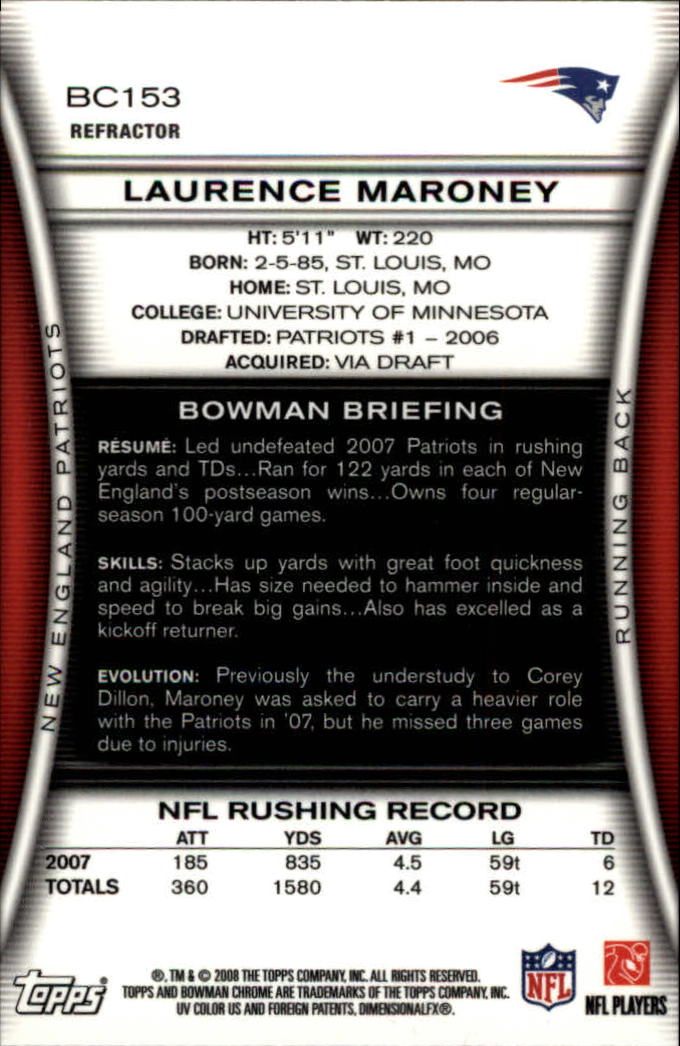 A1135- 2008 Bowman Chrome FB Assorted Insert Cards -You Pick- 15+ FREE US SHIP - Picture 133 of 324