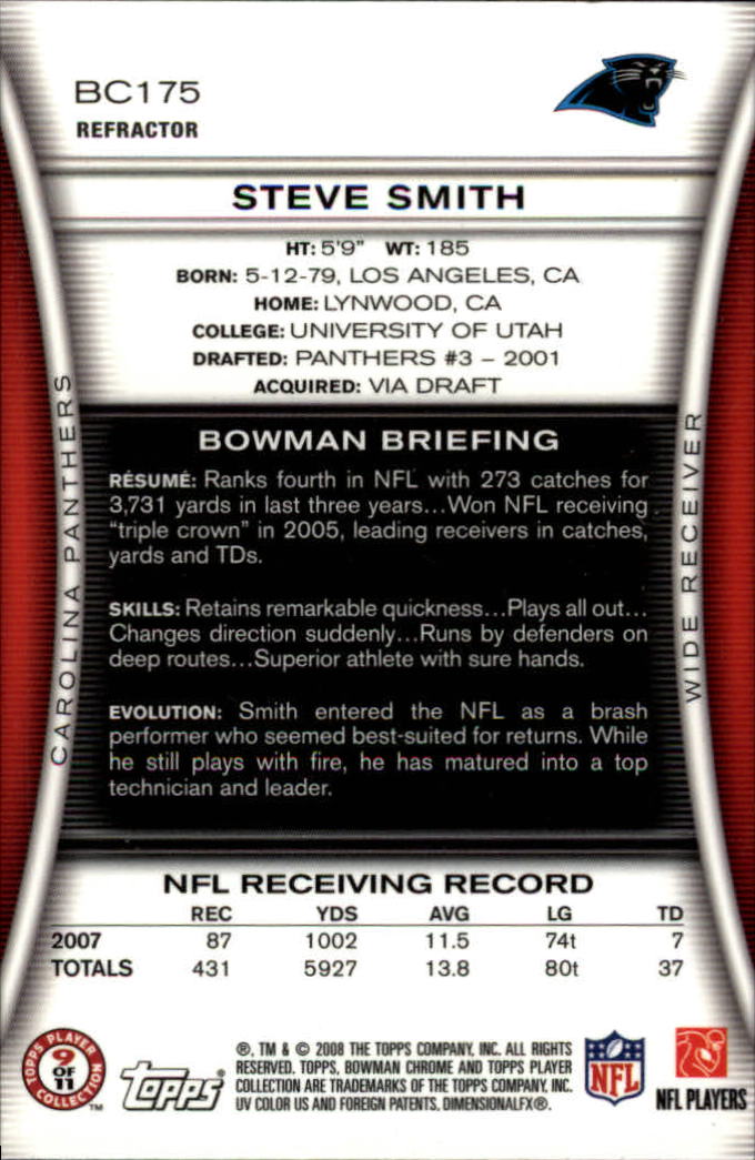 A1135- 2008 Bowman Chrome FB Assorted Insert Cards -You Pick- 15+ FREE US SHIP - Picture 149 of 324