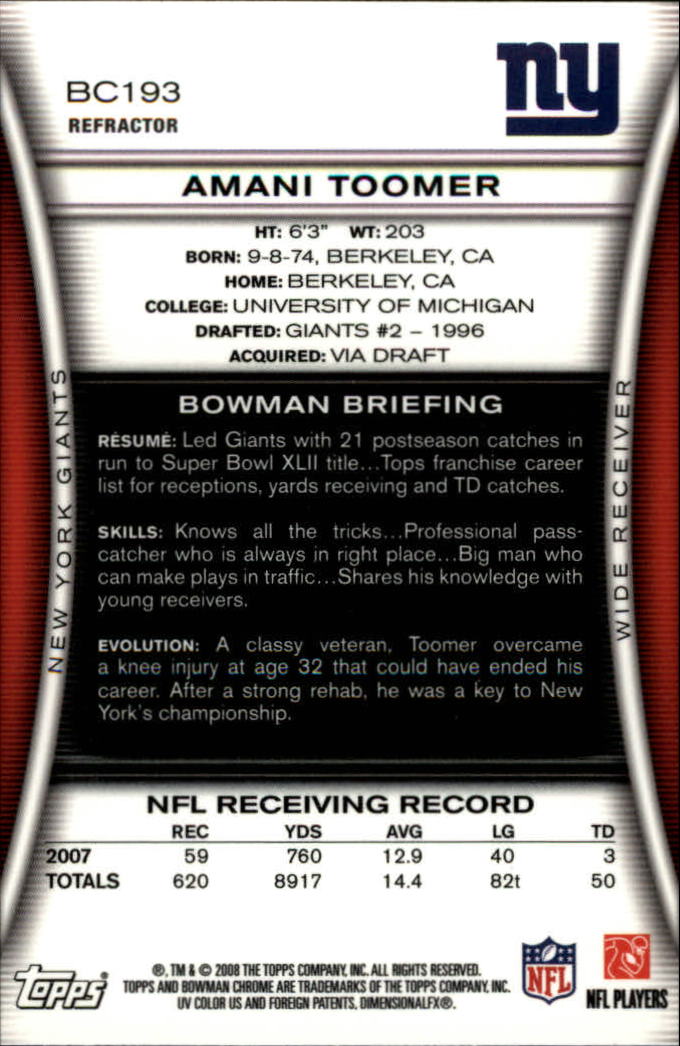 A1135- 2008 Bowman Chrome FB Assorted Insert Cards -You Pick- 15+ FREE US SHIP - Picture 71 of 324