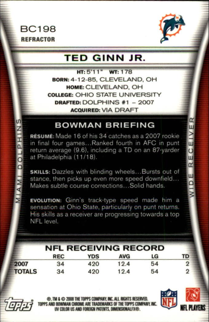 A1135- 2008 Bowman Chrome FB Assorted Insert Cards -You Pick- 15+ FREE US SHIP - Picture 65 of 324