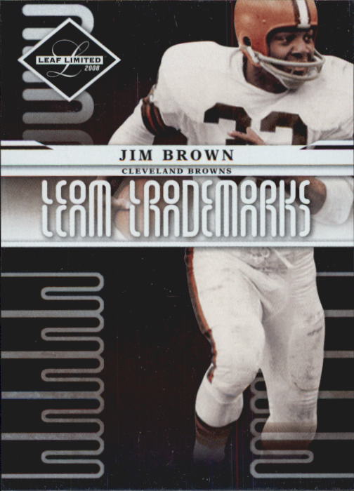 2008 Leaf Limited Team Trademarks #12 Jim Brown