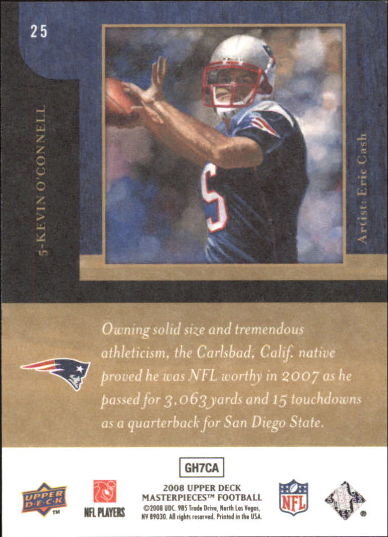 2008 Masterpieces (Upper Deck) Football "Main Set" Cards #1 to #110 - Picture 51 of 185