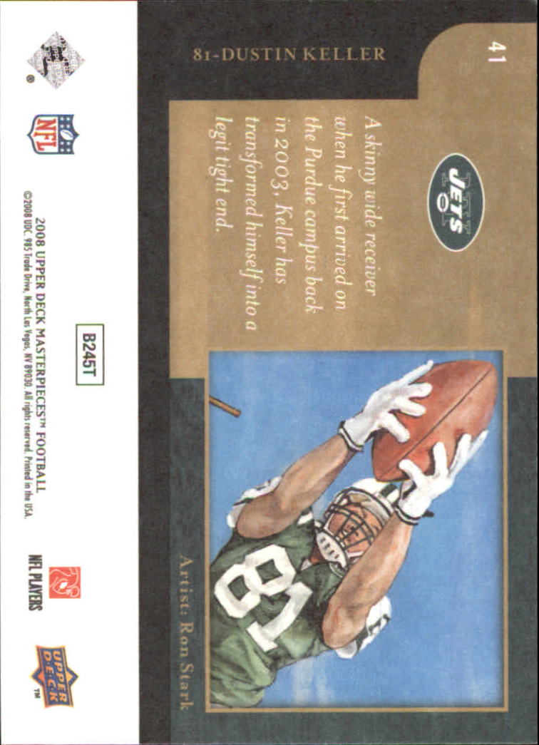 2008 Masterpieces (Upper Deck) Football "Main Set" Cards #1 to #110 - Picture 83 of 185