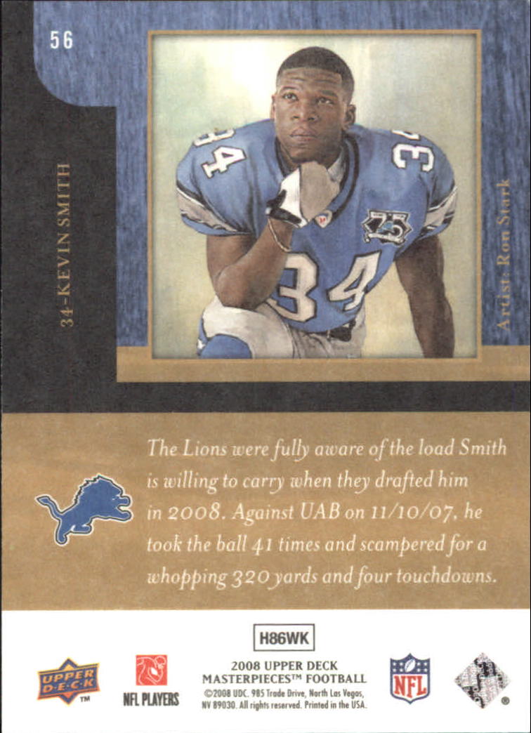 2008 Masterpieces (Upper Deck) Football "Main Set" Cards #1 to #110 - Picture 111 of 185