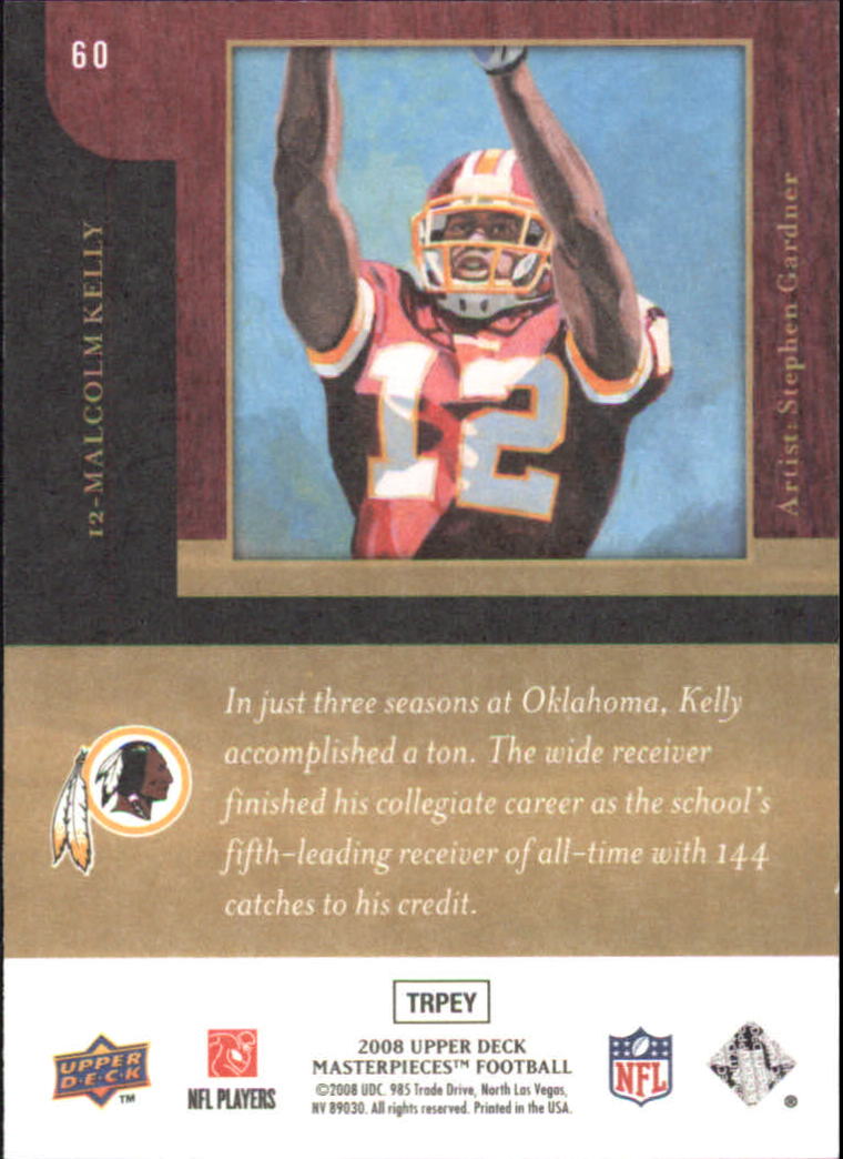 2008 Masterpieces (Upper Deck) Football "Main Set" Cards #1 to #110 - Picture 117 of 185
